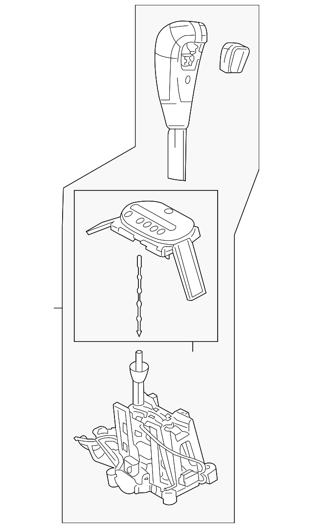 Ford 5M6Z7210C Automatic Transmission Shift Lever 20052007 Ford