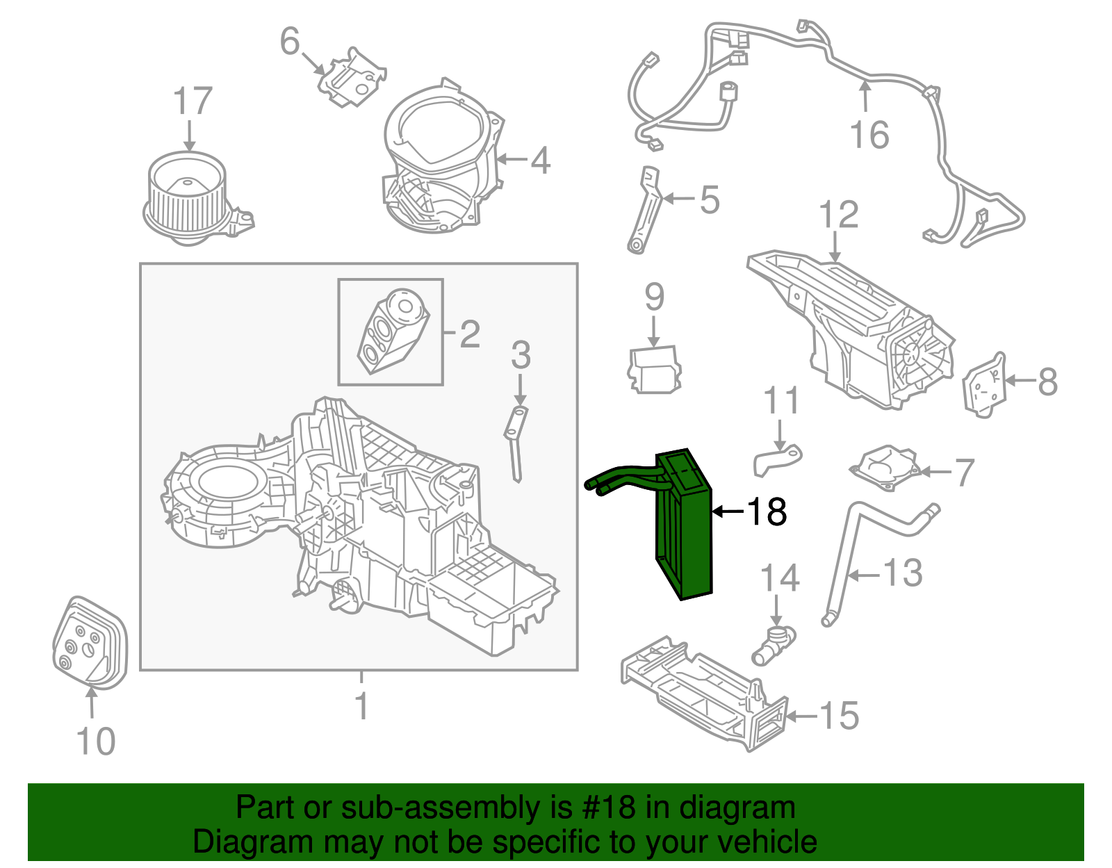 Motorcraft™ Heater Core - Ford (HC-57)