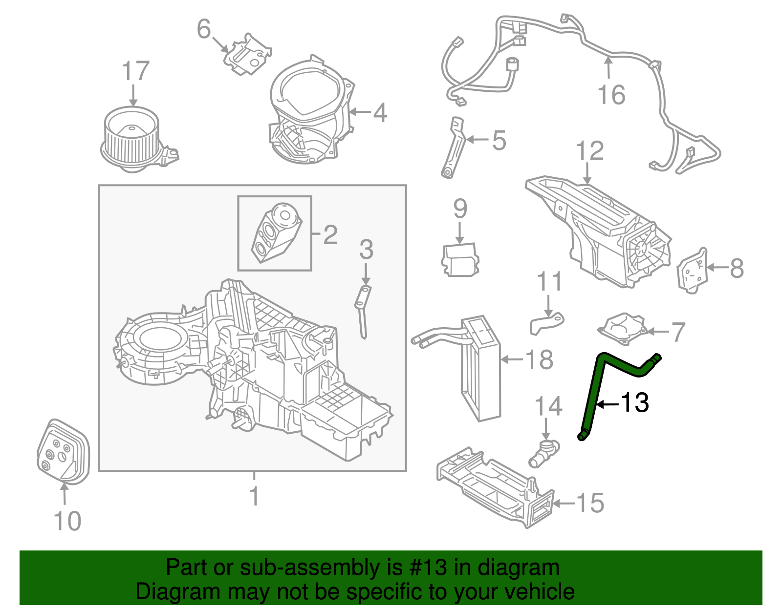 Motorcraft™ A/C Evaporator Temperature Sensor - Ford (YH-1712)