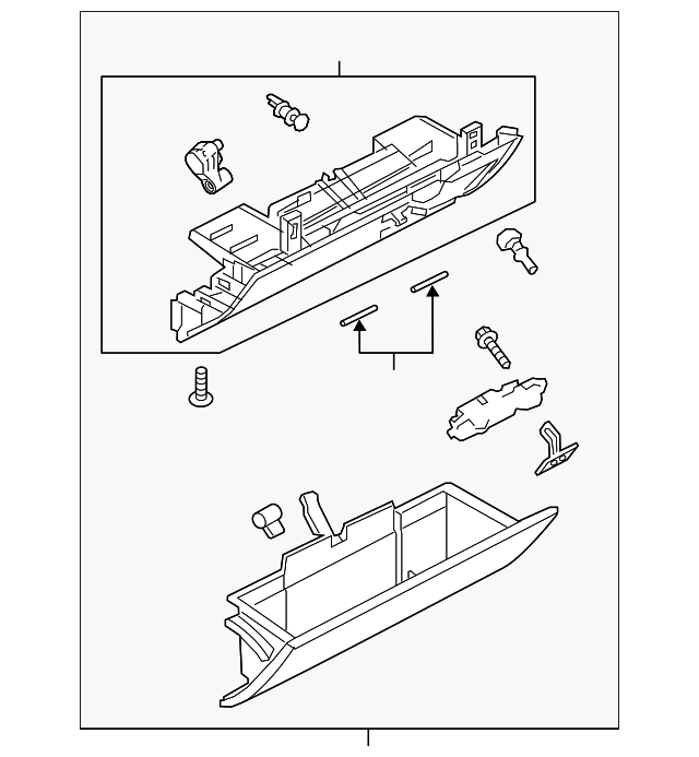 20162021 Land Rover Range Rover Glove Box Assembly LR084593 OEM