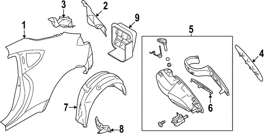 Wheelhouse Liner - Toyota (SU003-09280)