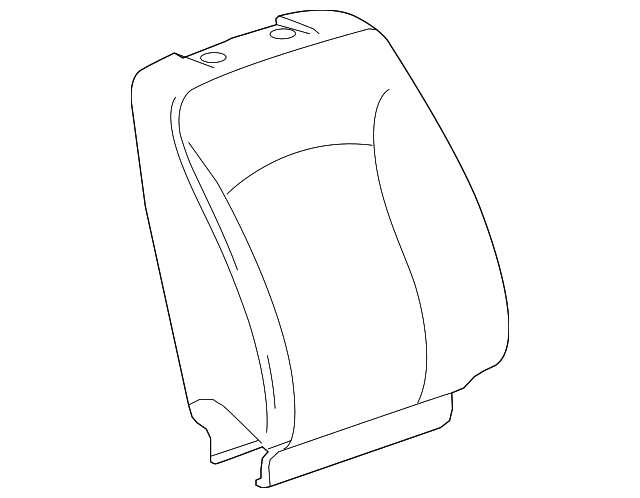 Jet Black Passenger Seat Back Cover - Buick (90905643)