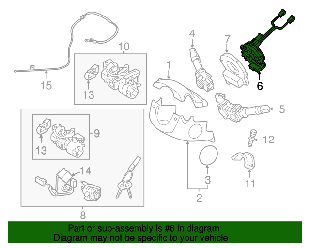 934901W120 Clock Spring 20122014 Kia Rio Kia.Parts Store