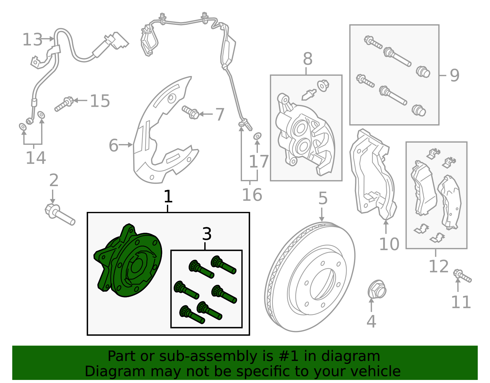 Ford Dealership 20192023 Ford Ranger Motorcraft™ Hub Assembly HUB467