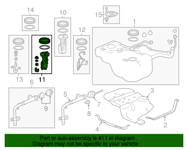 20142020 Acura MDX Filter Set, Fuel 17048TZ5A00 OEMAcuraPart