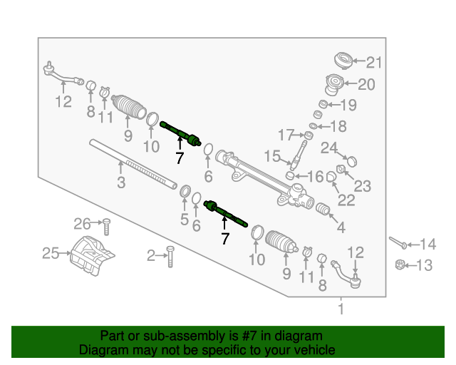 20142019 Kia OEM NEW 20142019 Kia Soul EV Inner Tie Rod Inner Ball