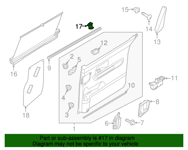 Interior Left Or Right Rear Door Hook 83912-C5000 83912C5000