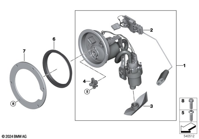 16141622429 - Kraftstoffpumpeneinheit 2022-2024 BMW-Motorrad R 