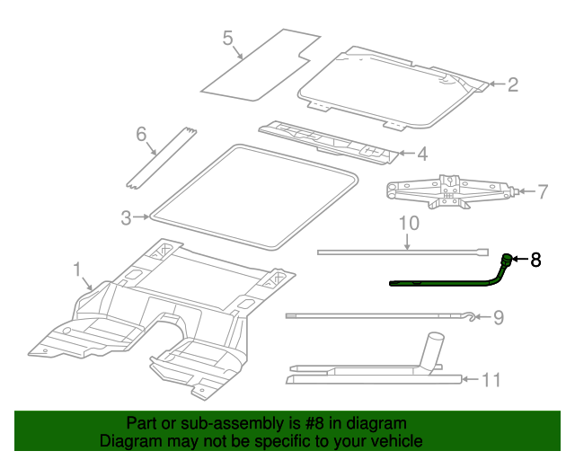 20182020 Jeep Wrangler Wheel Lug Wrench 68237107AA