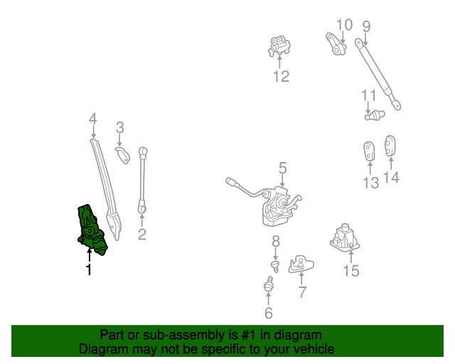 2011-2020 Toyota Sienna Actuator 68910-08023 | McGeorge Toyota Parts