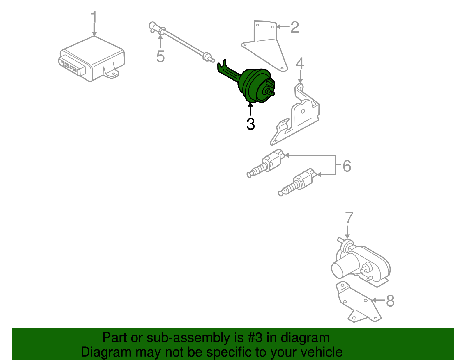 Actuator Assembly - Volkswagen (8A0-907-327)