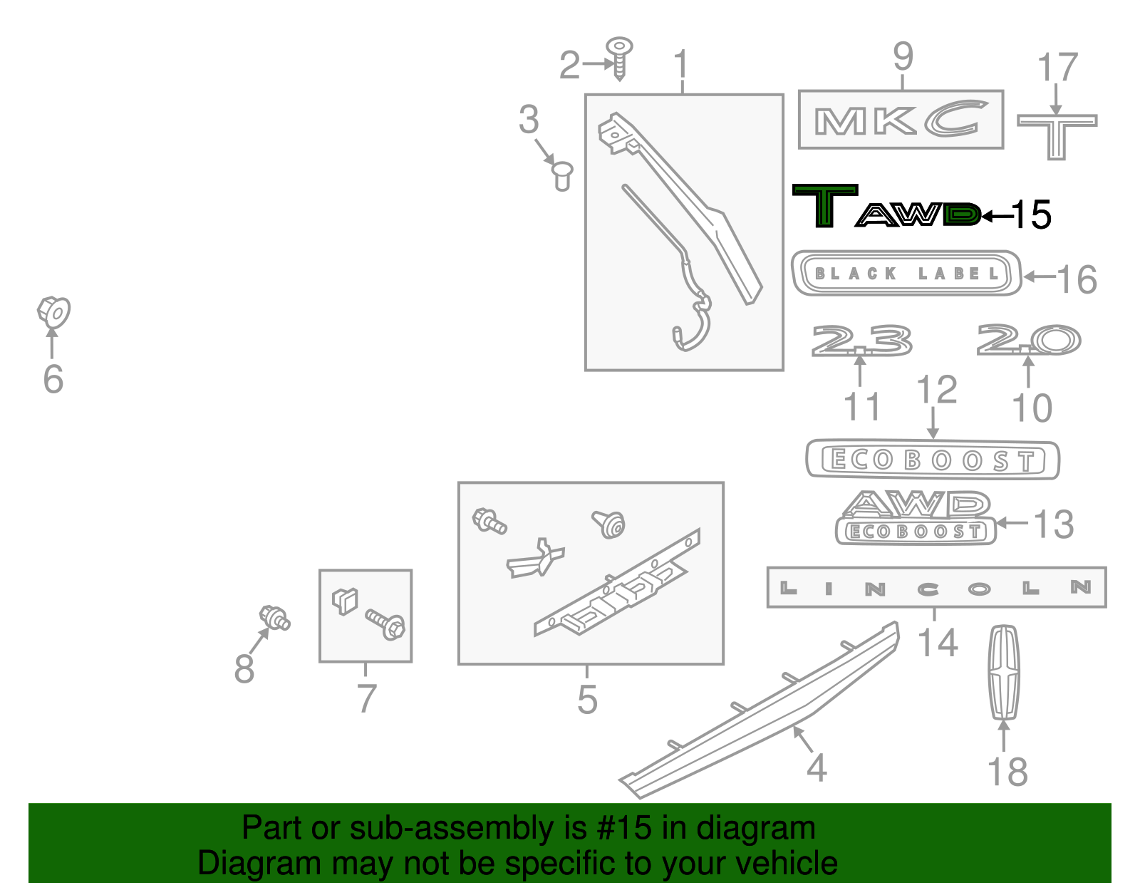 Nameplate - Ford (GJ7Z-9942528-E)