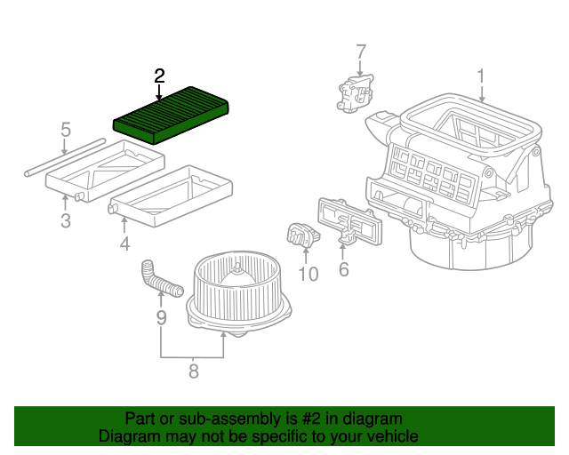 20022006 Acura RSX Cabin Air Filter 80292S5D416 Acura Parts Now