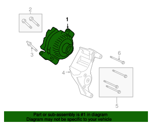 2005-2006 Ford F-150 Alternator 6U2Z-10V346-GGRM OEM Parts Online