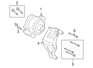 2005-2006 Ford F-150 Alternator 6U2Z-10V346-GGRM OEM Parts Online
