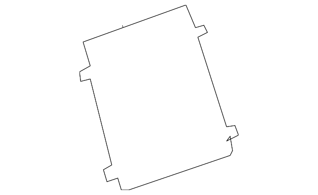 Ebony Front Seat Back Map Pocket (15875355)