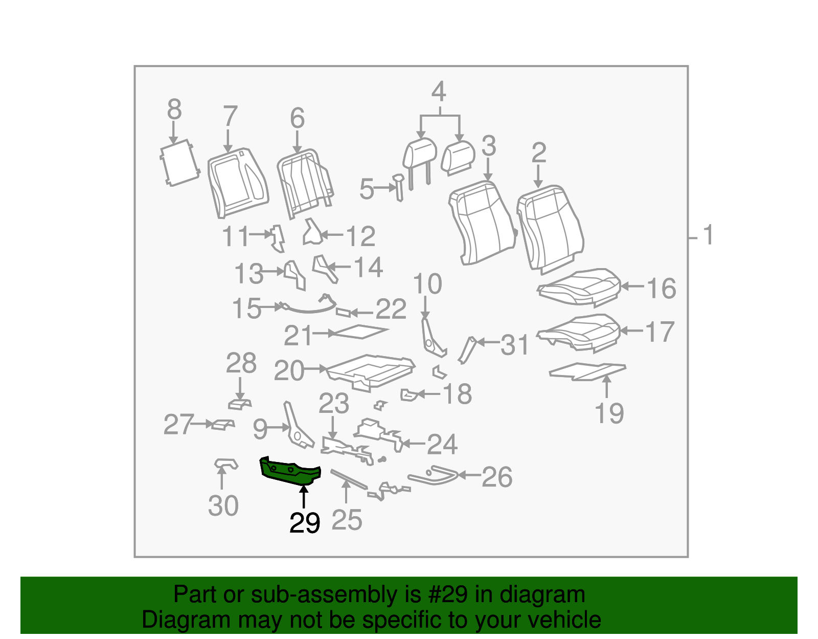 Panel, F/Seat - GM (15254767)