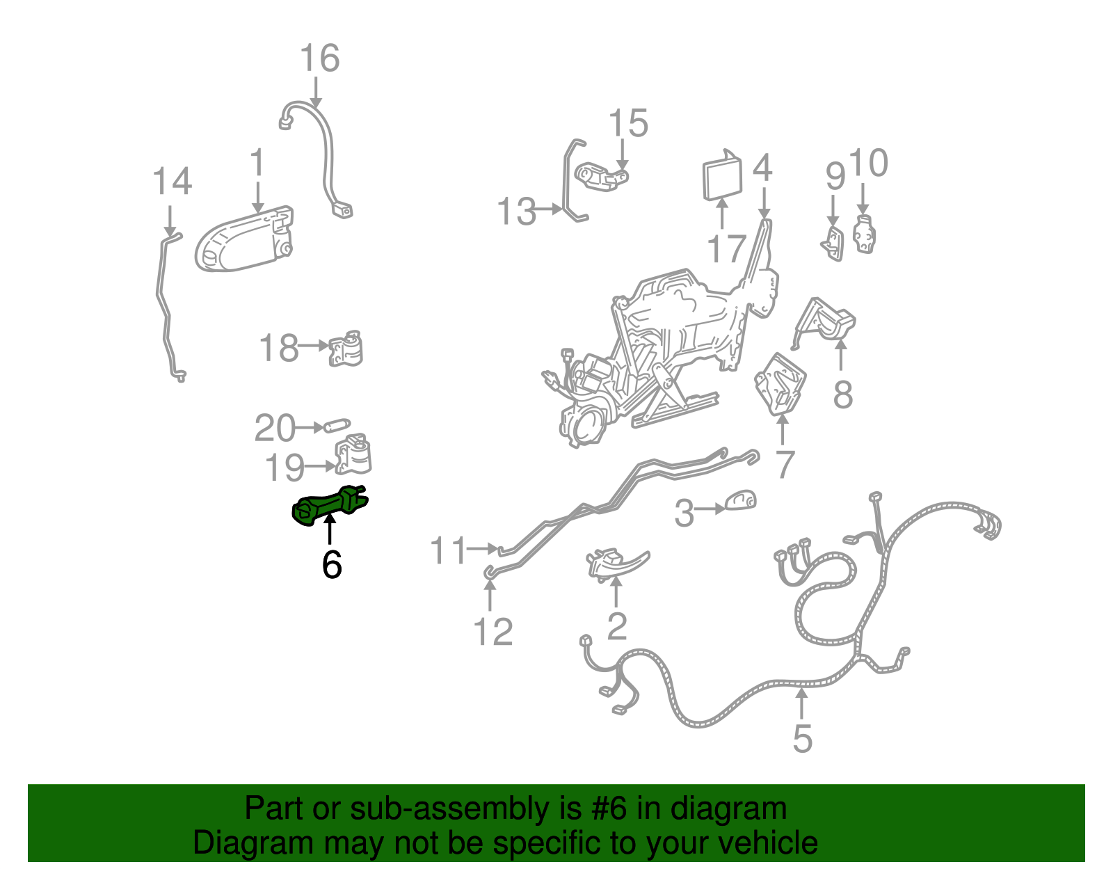 Grommet-Front S/D Dr Wrg Harness - GM (12176503)