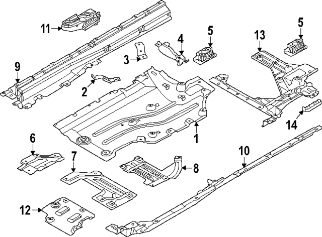 Genuine OEM Side Shield Part# LR165457 Fits 2023 Land Rover Range 