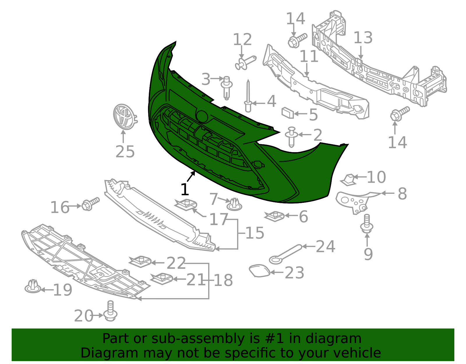 Cover Front Bumper - Scion (52119-WB005)