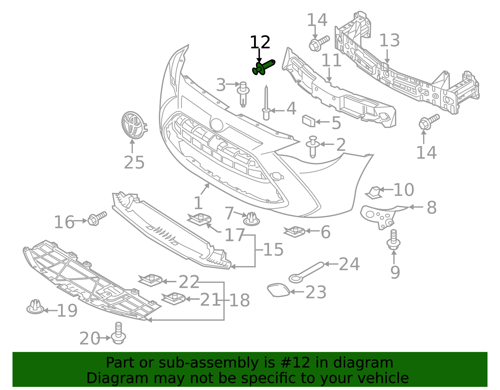 Absorber Clip - Scion (90118-WB733)