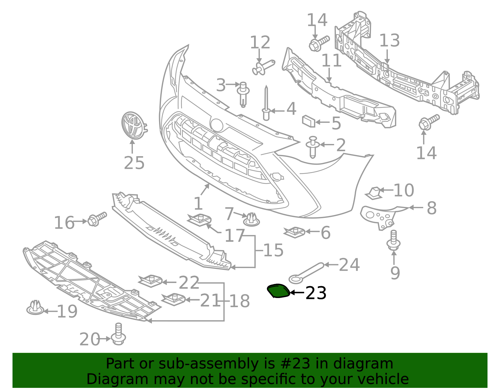Tow Eye Cap (Left, Front) - Scion (52128-WB002)