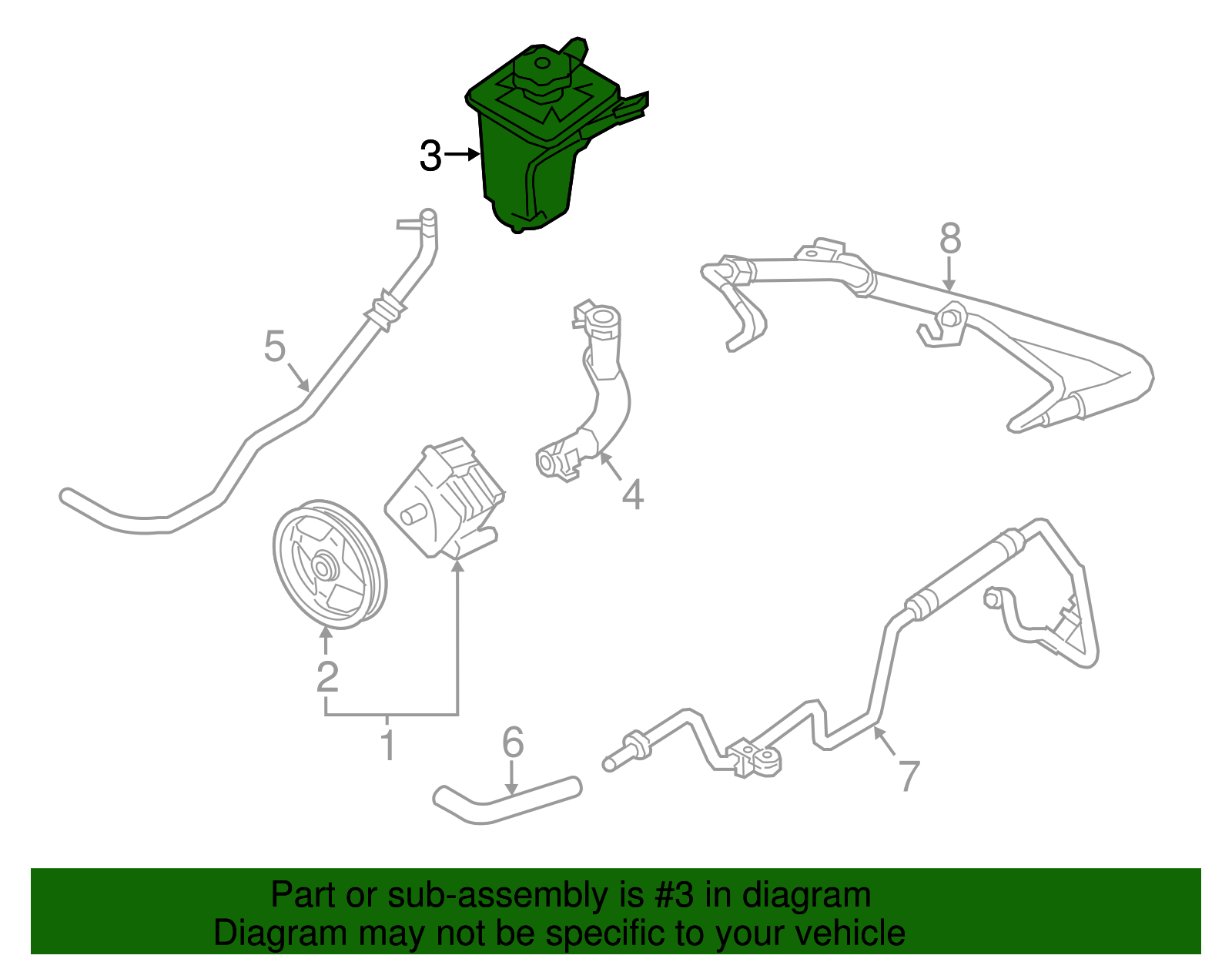 Reservoir - Ford (XW4Z-3E764-AA)