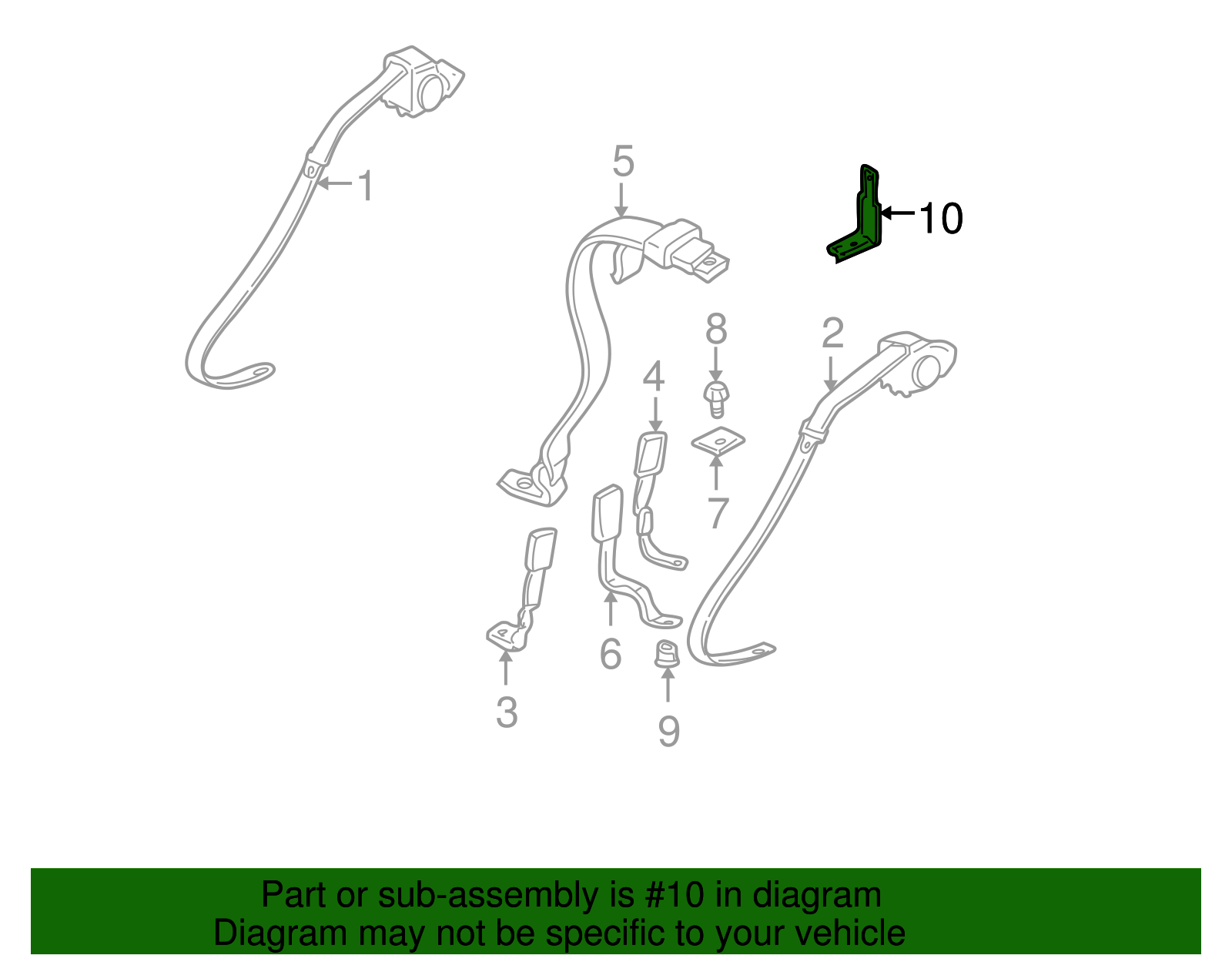 Child Seat Bracket - GM (25683249)