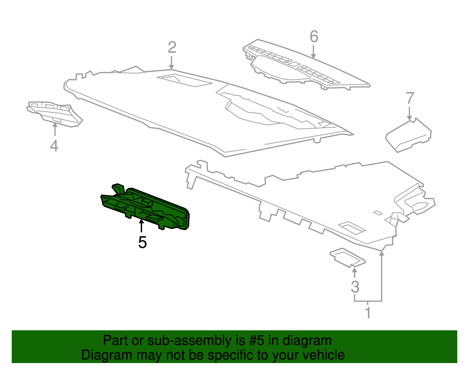 Center Instrument Panel Air Outlet - GM (84095203)
