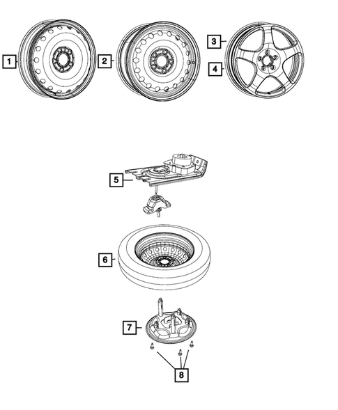 Wheel Spare for 2019 Dodge Durango #0