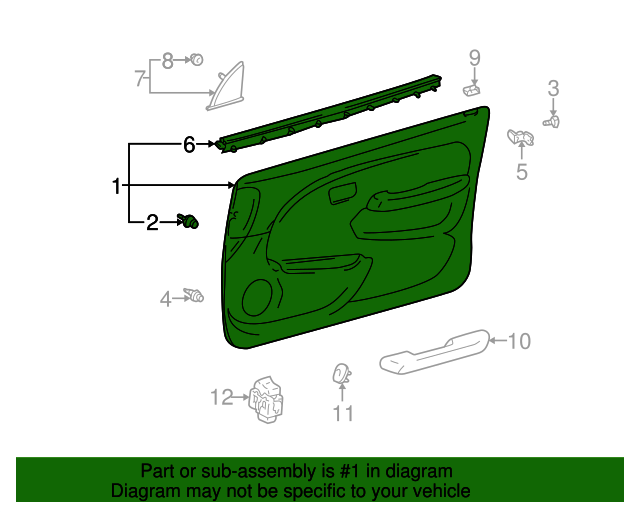 676203D290E0 Trim Panel Assembly 19961998 Toyota 4Runner Longo Toyota Parts