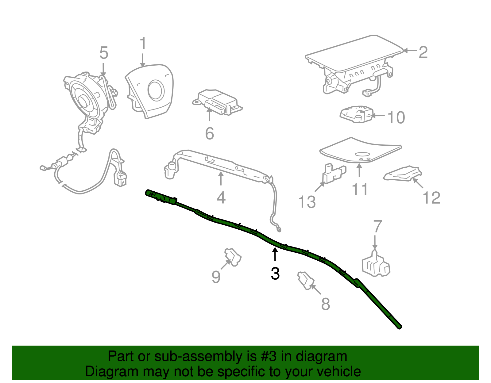 Head Air Bag - GM (84308909)