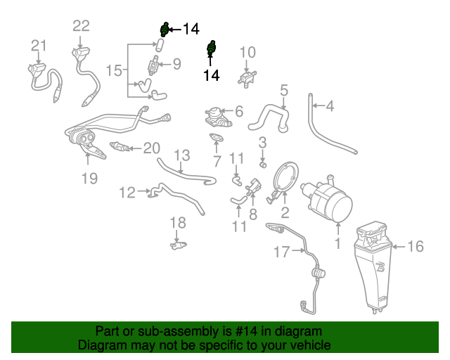 20022005 Porsche 911 Secondary Air Injection Pump Check Valve 0PB906046 Sunset Porsche Parts