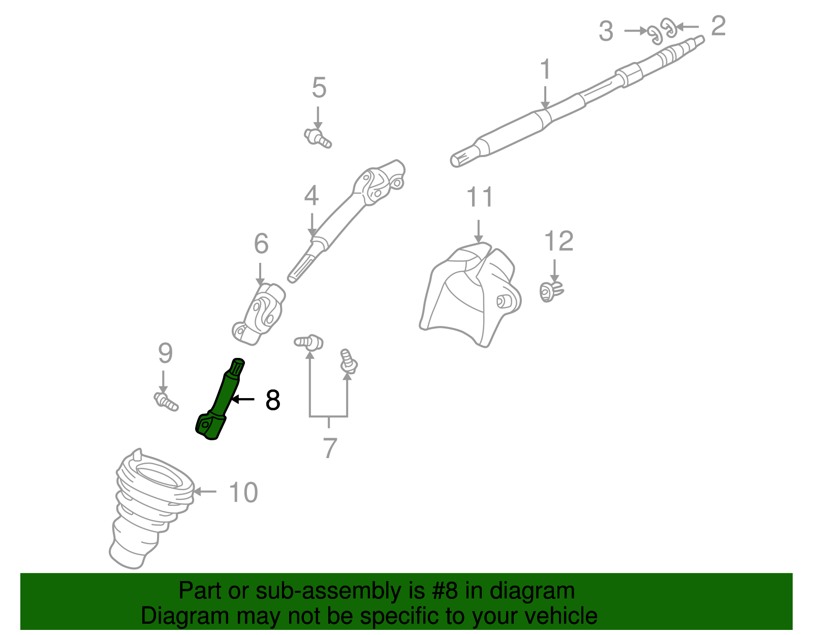 Lower Shaft - Scion (45297-52010)