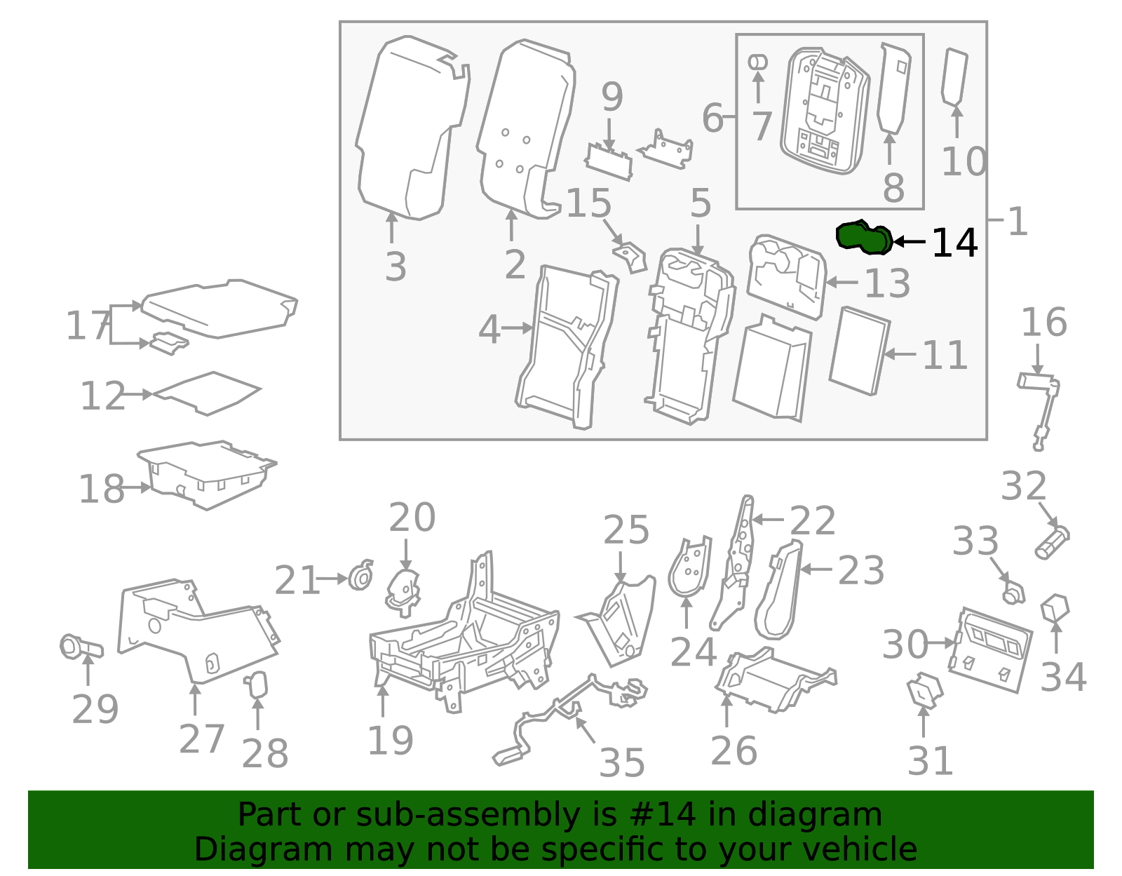 Jet Black Cup Holder - GM (84459022)