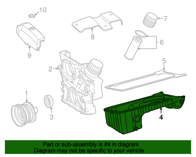 111-014-08-02 - Oil Pan 1994-2000 Mercedes-Benz | AutoNationParts.com