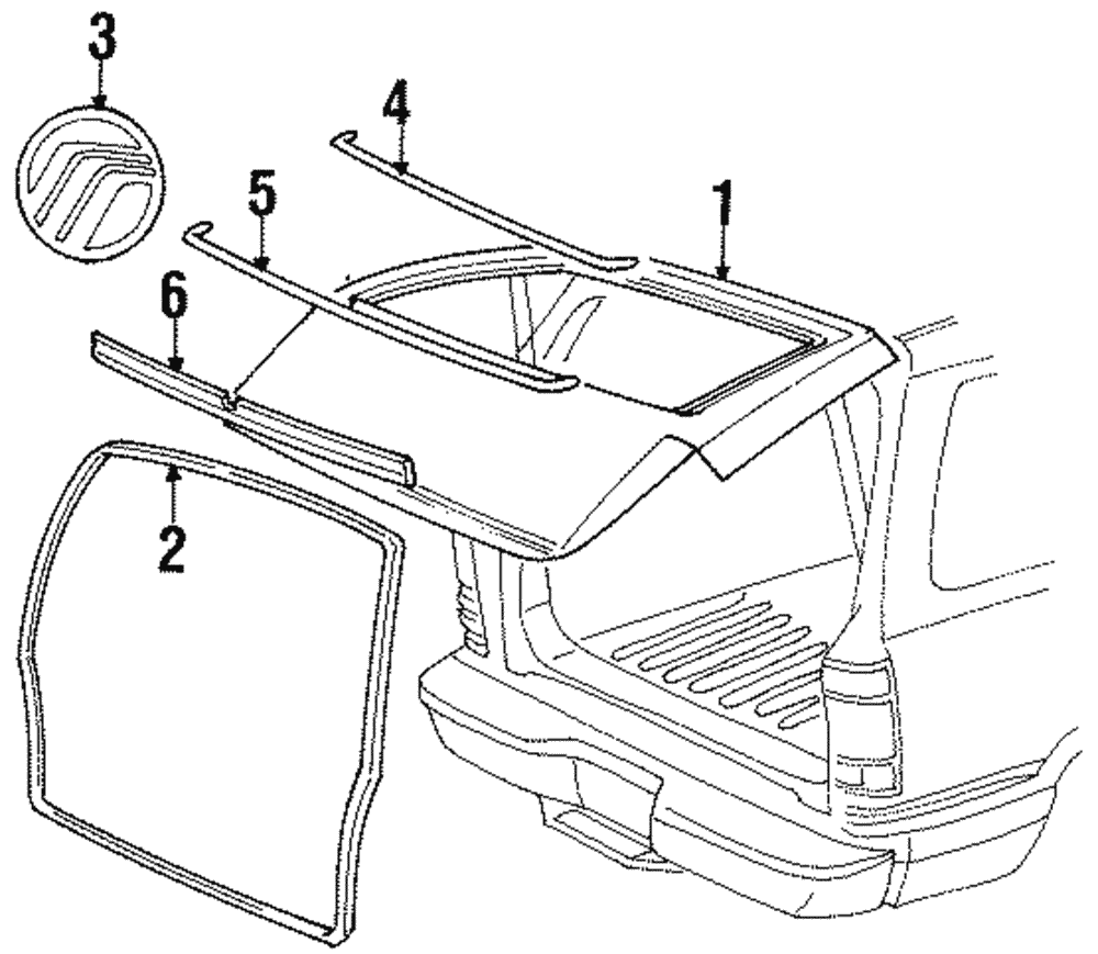 Applique - Ford (YL9Z-78425A34-AAPTM)