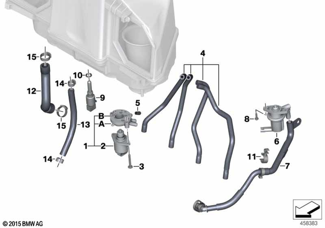 2003-2016 BMW-Motorrad Return Hose 11117698258 | Shop BMW MCSAT