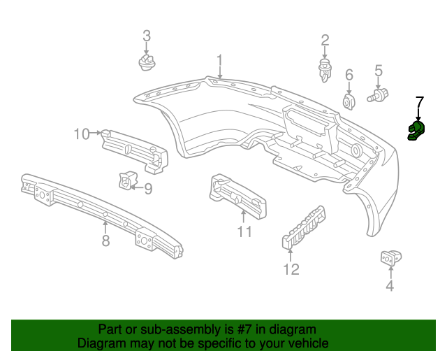 71504S2A010ZC Cover, Rear Towing Hook *NH565* (Grand Prix White