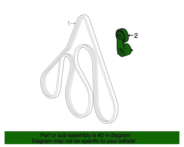 19952001 Ford Ranger Belt Tensioner F87Z6B209CA Blue Springs Ford Parts