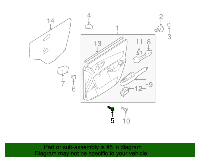 20012023 Kia Electronic Parking Brake Control Switch Screw 1245105163