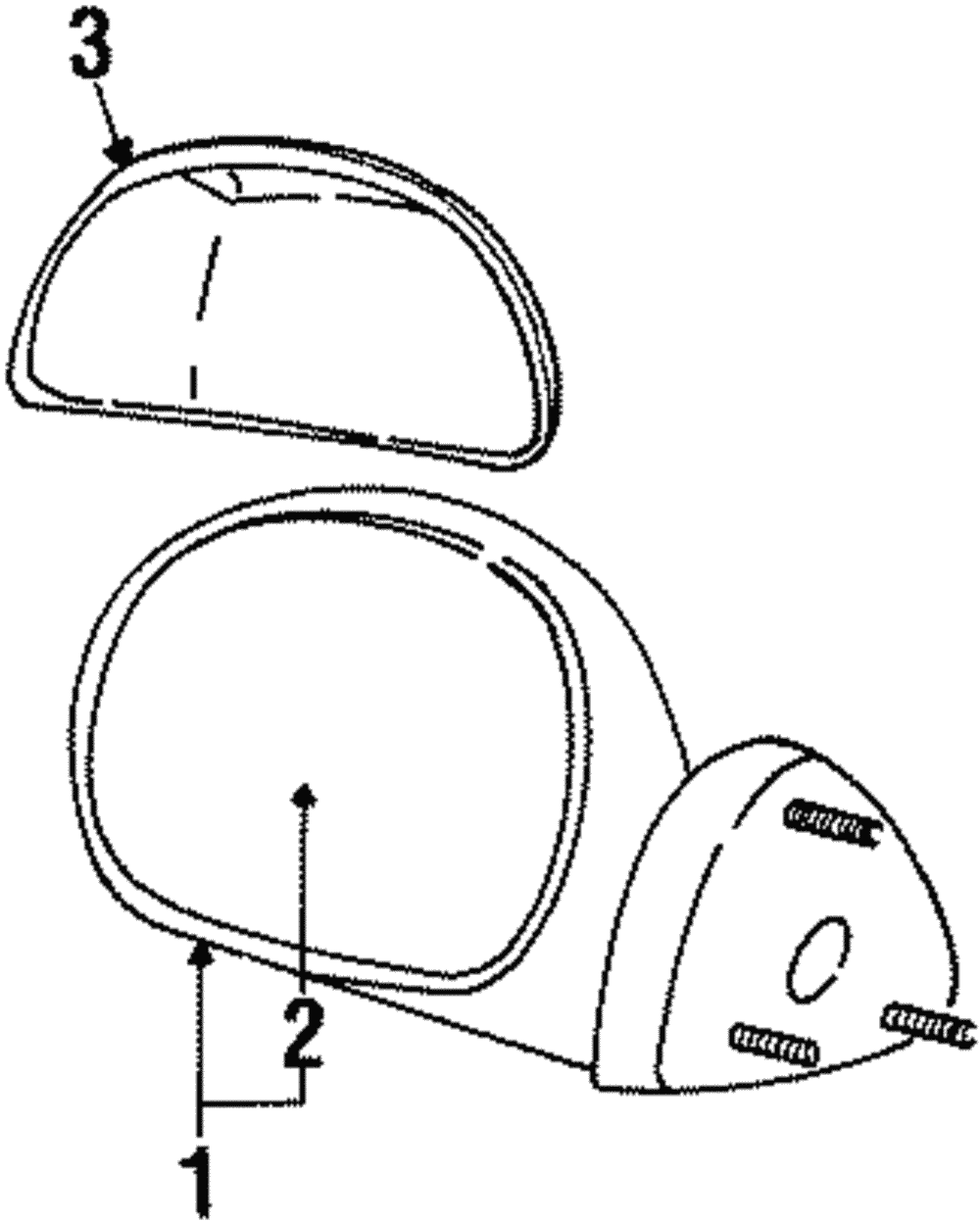 Mirror - Ford (YL7Z-17682-AAA)
