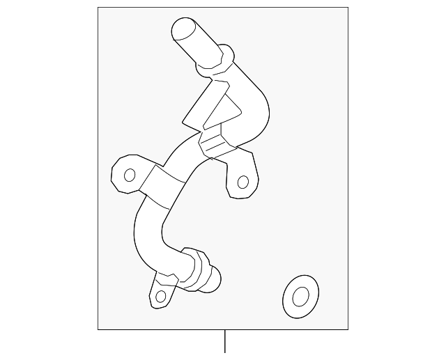 20112021 GM Engine Oil Cooler Inlet Pipe with ORing 55565382 GM