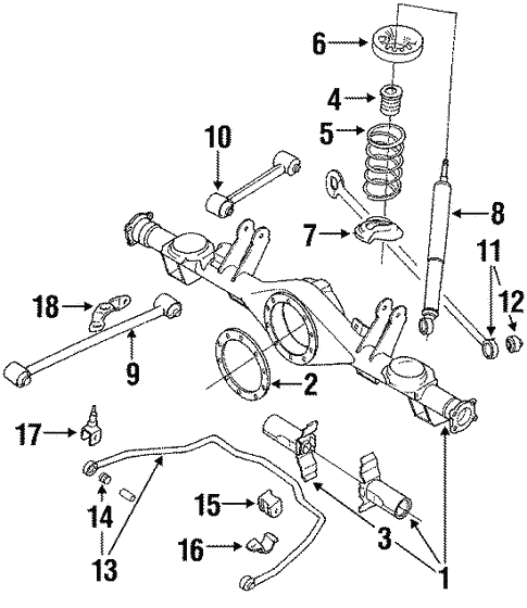 One New OPparts Suspension Stabilizer Bar Bushing Rear SBBL90522 for Toyota