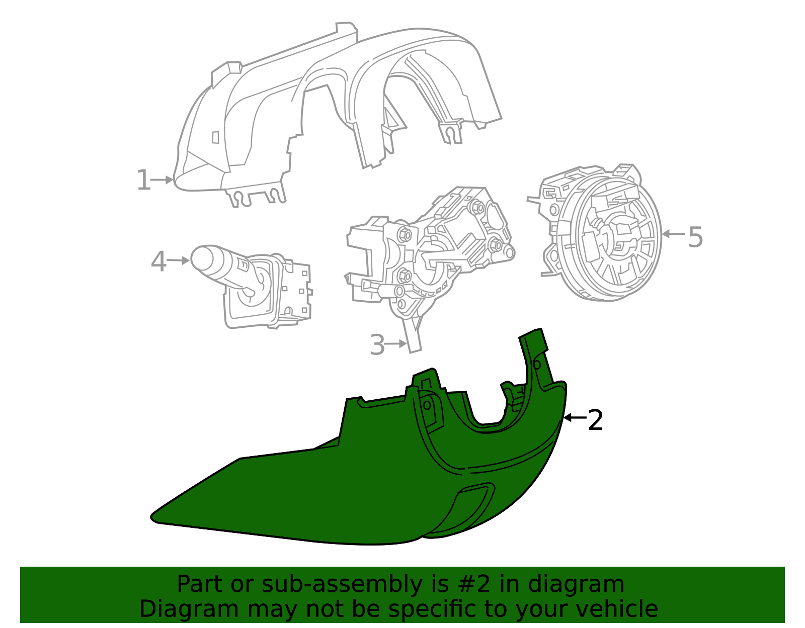 Lower Column Cover - GM (87853848)
