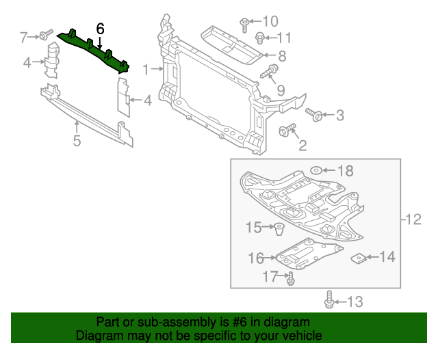 Genuine Upper Deflector for 20162021 Hyundai Tucson Part 29135