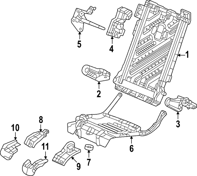 82226-3W0-A01 - Inner Bracket 2023-2024 Honda HR-V | Honda Parts Online