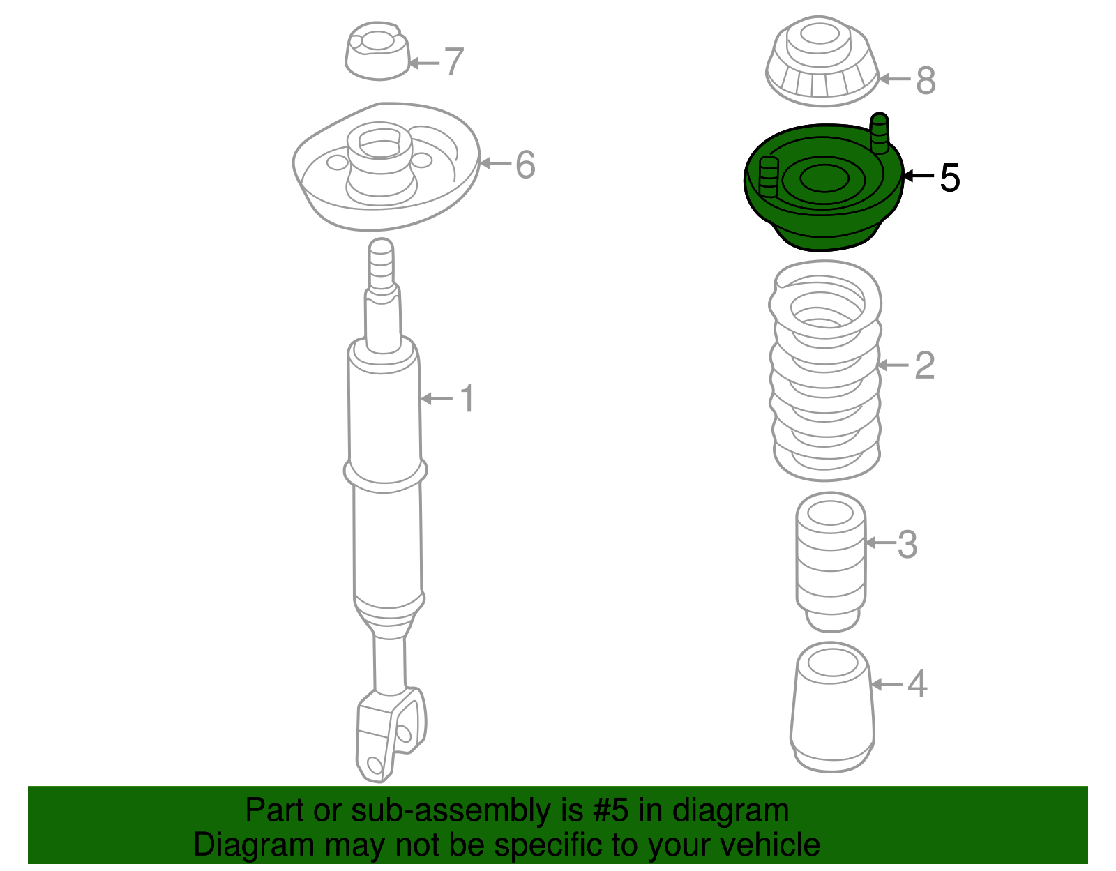 Spring Seat - Volkswagen (8D0-412-065)