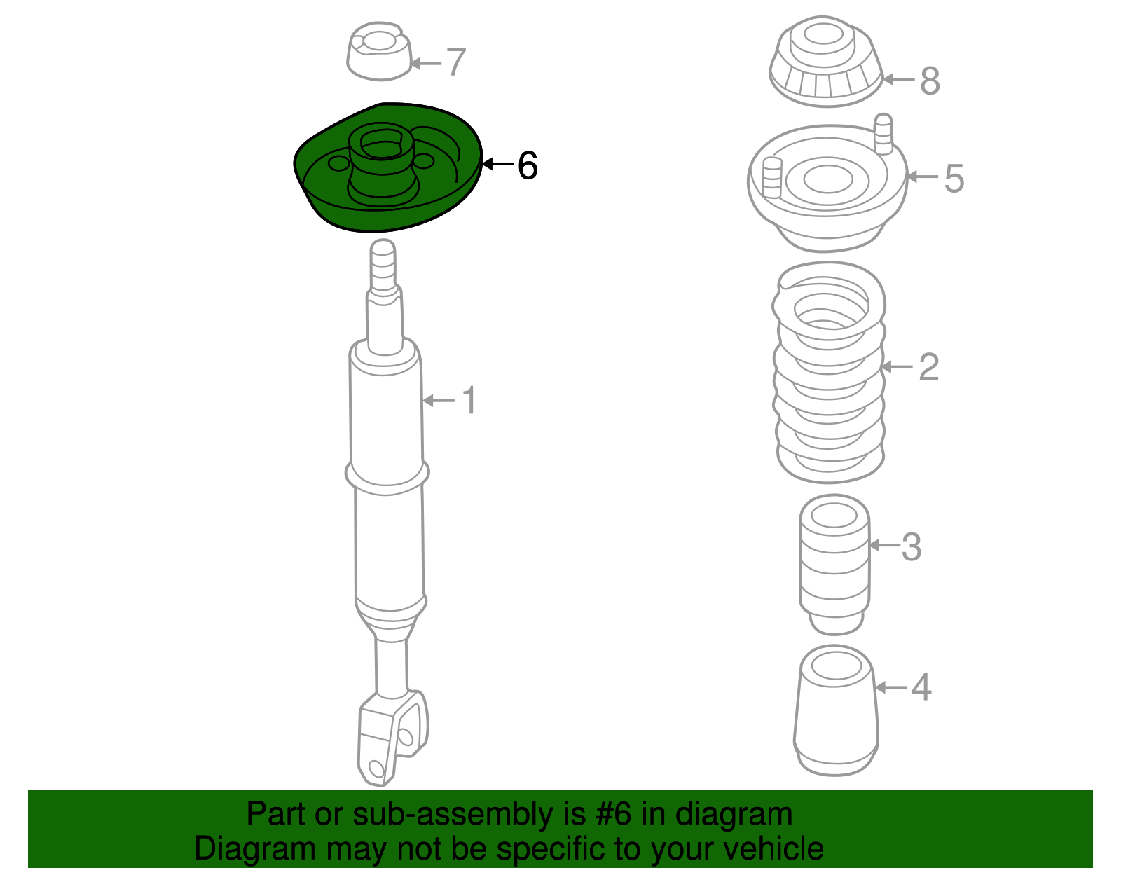 Spring Seat - Volkswagen (8D0-412-103-B)