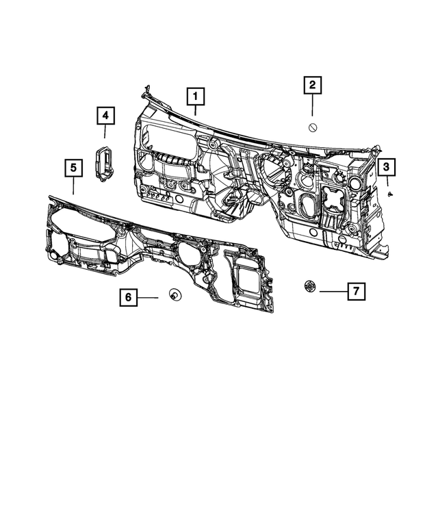 20222023 Jeep Grand Cherokee Dash Panel Silencer 68360895AE My Mopar